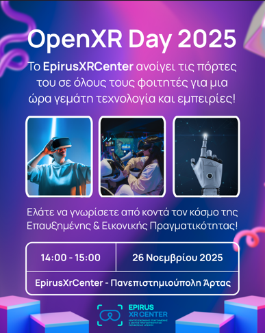 EPIRUS XR CENTER – OPEN XR DAY
